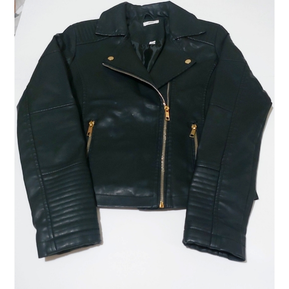 Ardene Faux Leather Biker Jacket - Picture 1 of 3